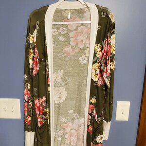 Floral lightweight cardigan